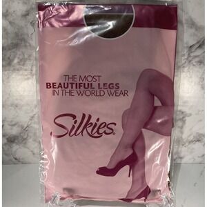 NOS Silkies Ultra Total Leg Control Support Pantyhose Small - Beige 100102